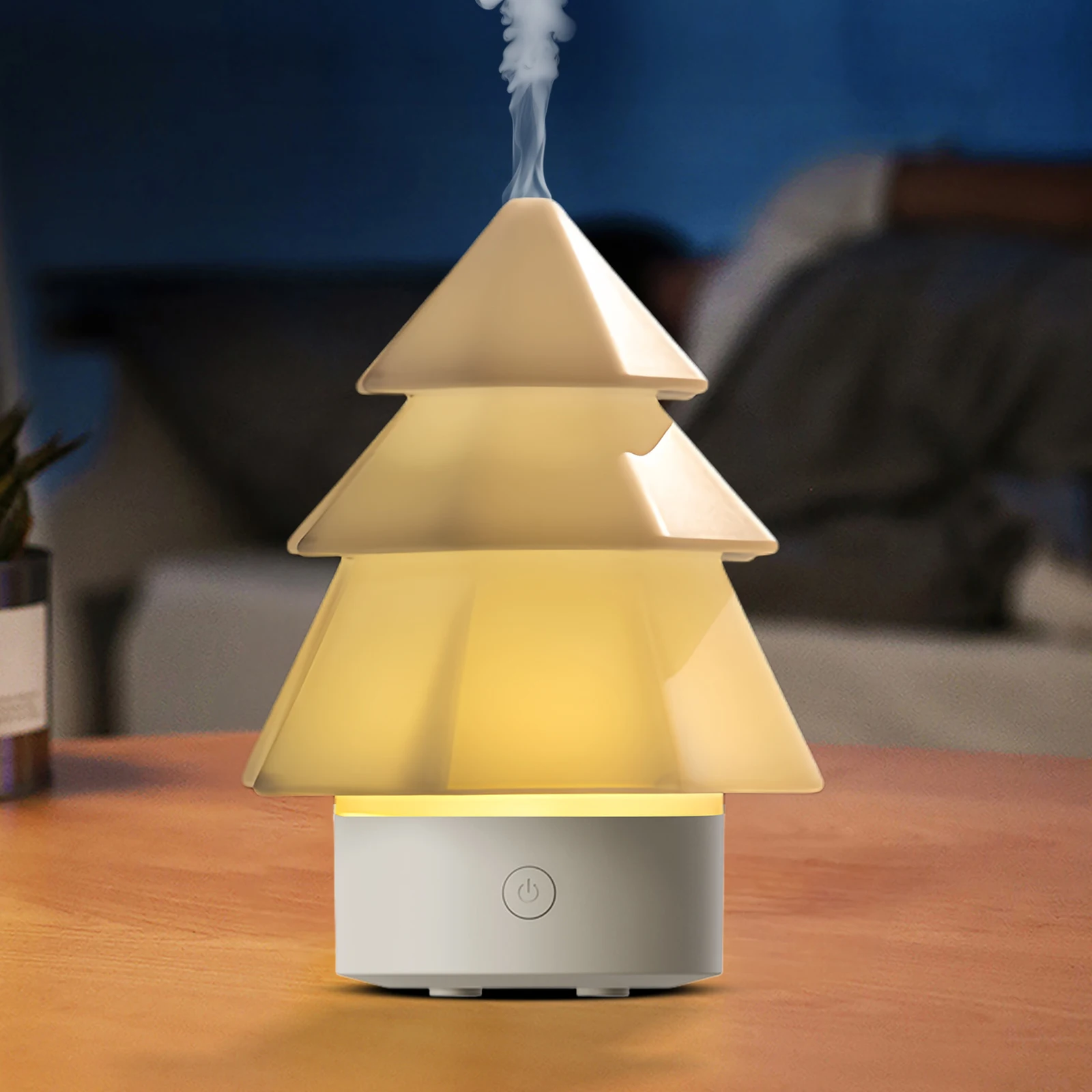 

Увлажнитель воздуха для рождественской елки, 7 цветов, аромадиффузор, диффузор для ароматерапии для домашнего офиса, спальни, рождественские подарки