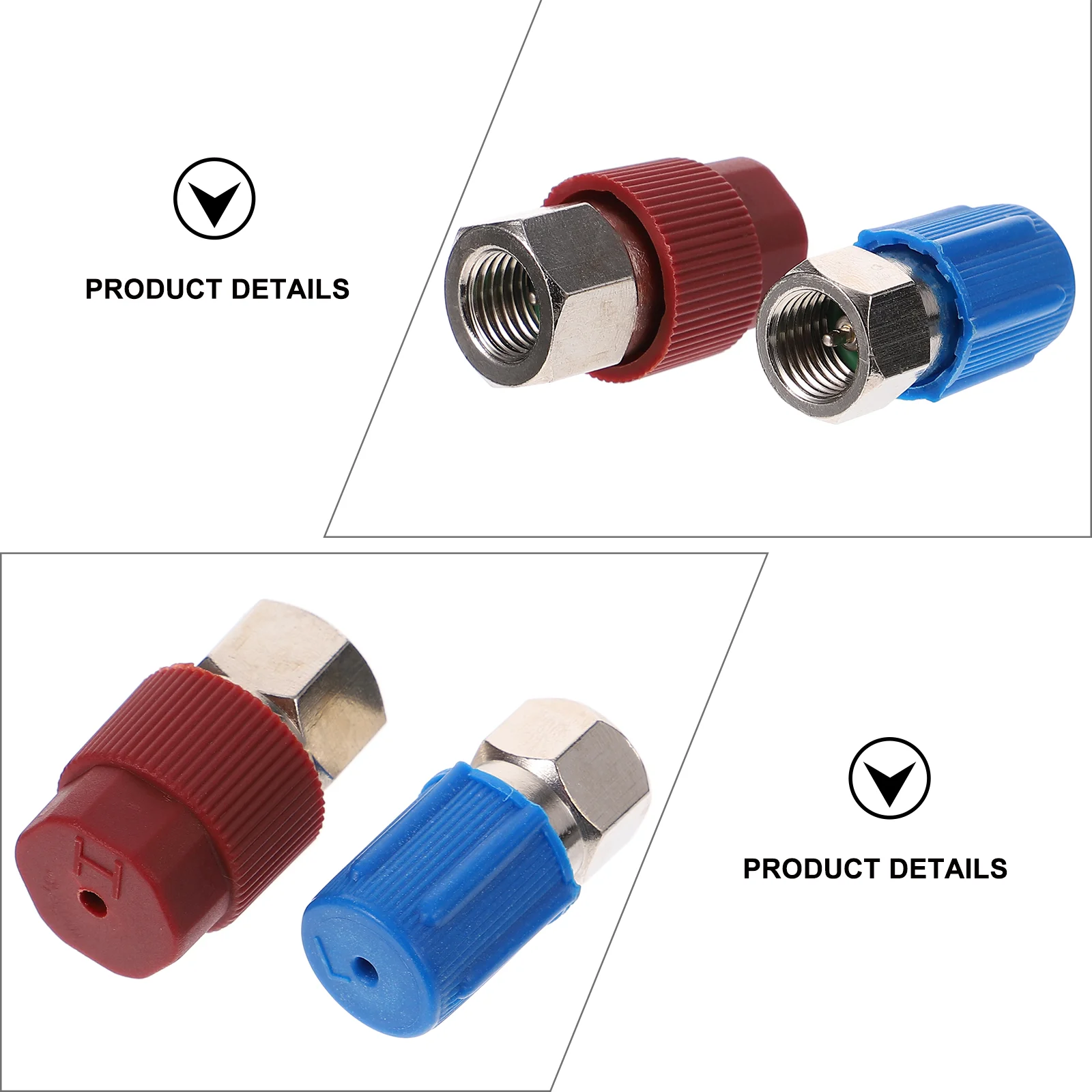 Adaptador de boca de interruptor de Suite, Kit de reparación de aire acondicionado, conectores rápidos de unidad de plástico, 2 uds.