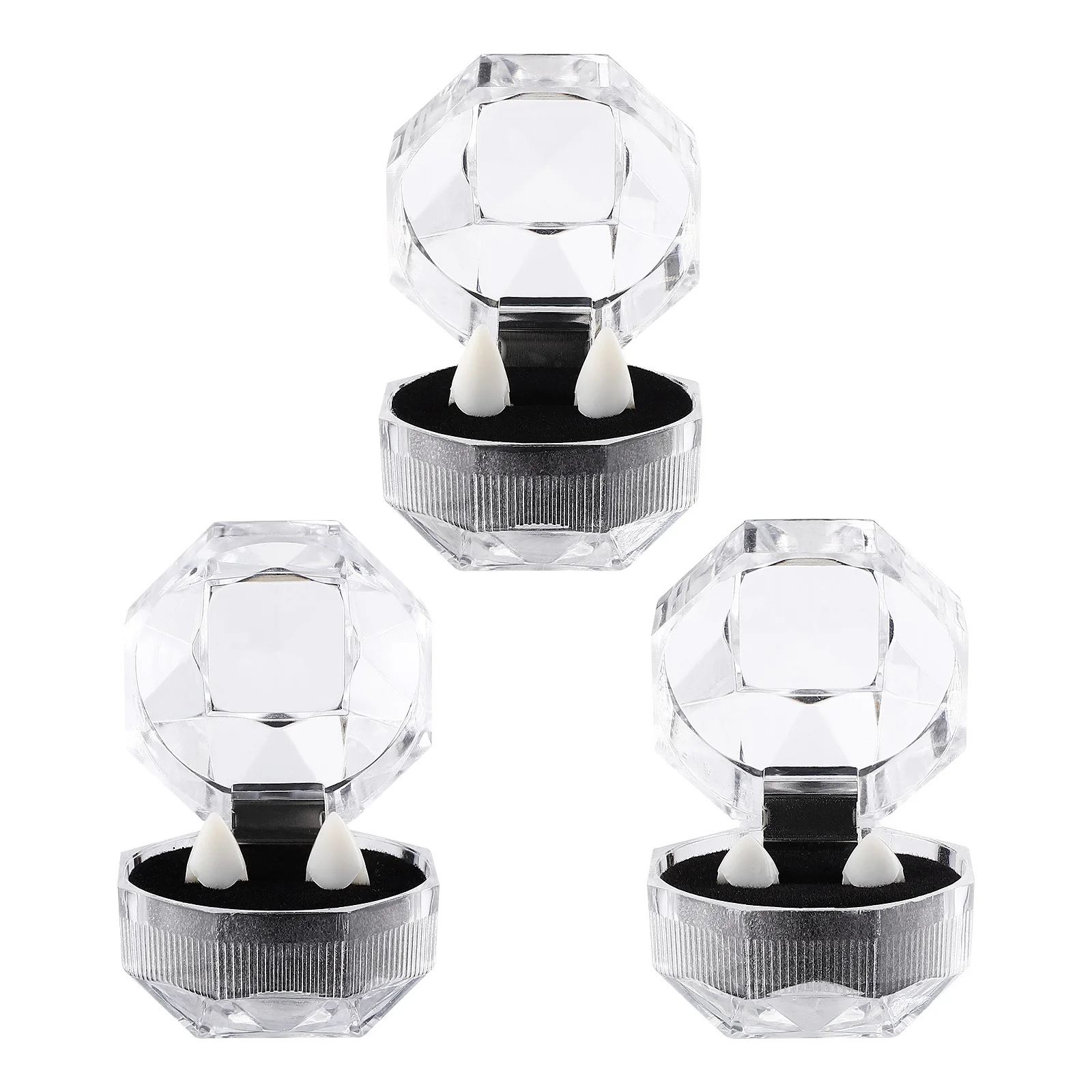 

3Pairs Cosplay Fake Teeth Halloween Trick Teeth Prop Devil Party Accessories Party Cosplay Accessories