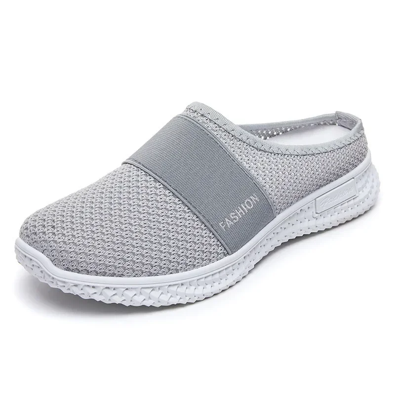 Women's Sandals New Shoes External Wearing Wrapped Slippers Mesh Breathable Casual Shoes Comfortable Half Slippered Women Shoes