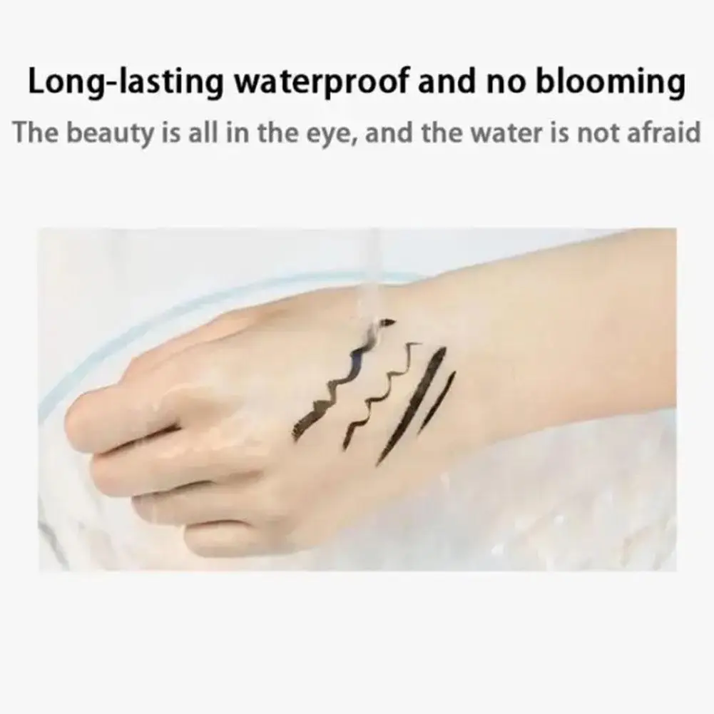 Langdurige Eyeliner Waterdichte Langdurige Eyeliner Natuurlijke Vloeibare Drogende Pen Eyeliner Snel Niet Gereedschap Potlood Cosmetisch Z2j4