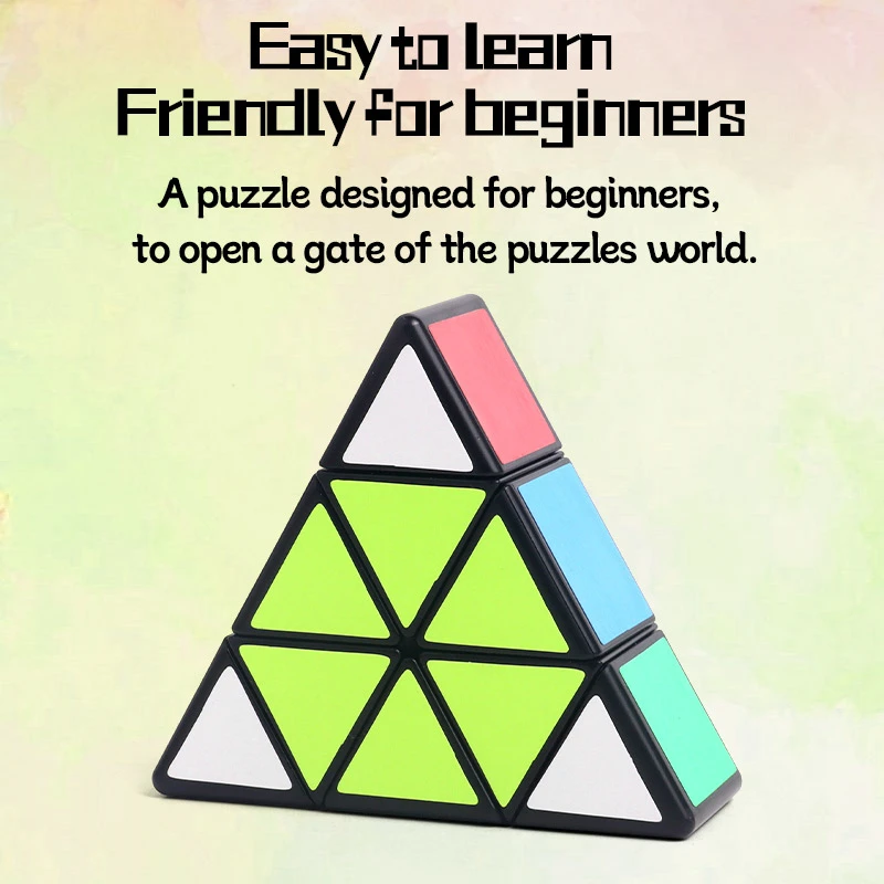 ZEPUZZLES Slim Pyraminx ZEPUZZLES พีระมิด Magic Cube ด้านเดียวความเร็ว Cube ปริศนาของเล่นเด็กของขวัญ Cubo Magico