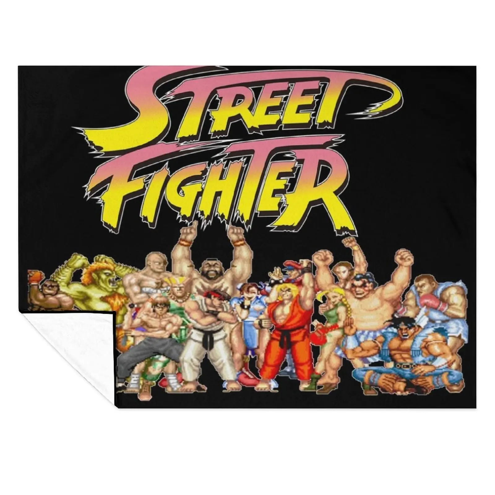 

Street Fighter retro game Throw Blanket Loose Soft Big Bed linens Blankets