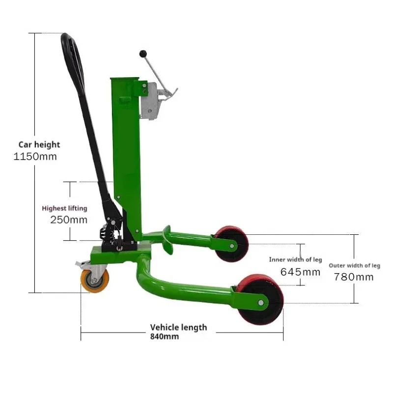 Hydraulic Drum Truck Handling Truck Manual Trolley Drum Loading and Unloading Trailer Forklift