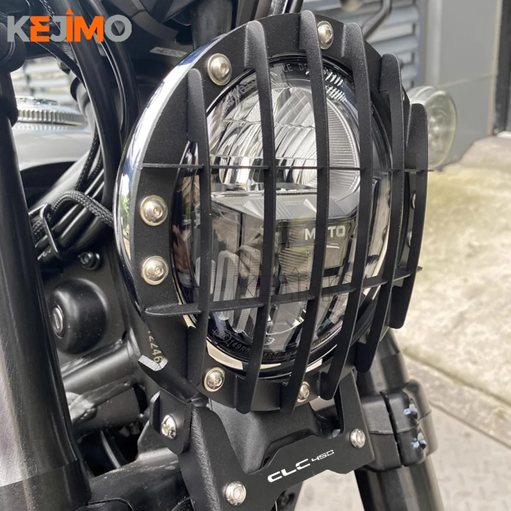 

Motorcycle Front Headlight Grille Guard Lense Cover Protector FOR CFMOTO CF MOTO 450CL-C 450CLC CLC450 CLC 450 Bobber 2023-2025