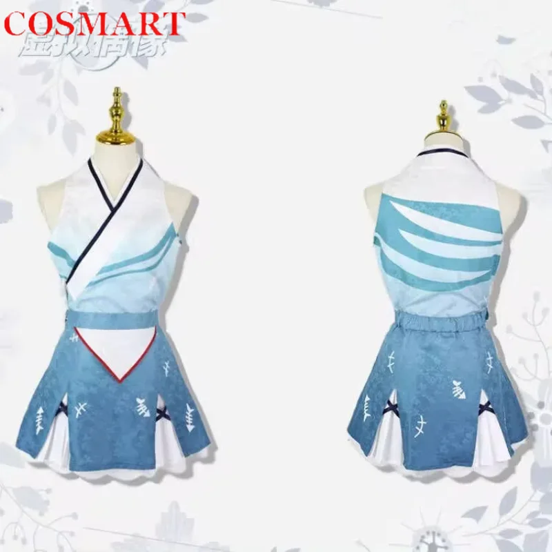 COSMART Anime Vtuber Hololive Gawr Gura New Year Kimono Game Suit Lovely Uniform Cosplay Costume Halloween Party Outfit Women