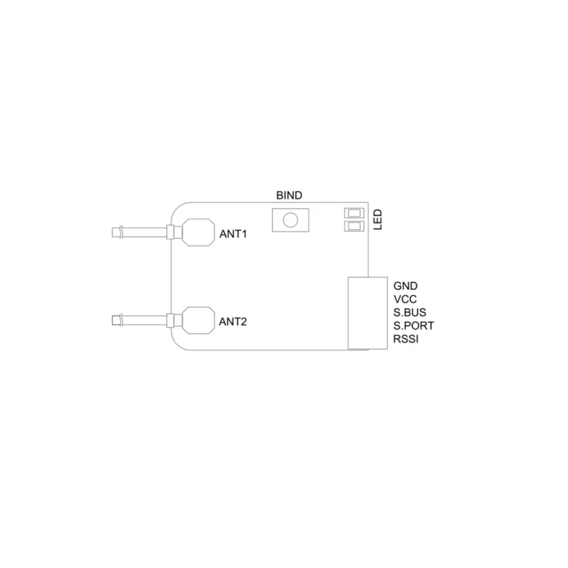 Jumper R1 R1 Plus 16CH SBUS Receiver Full Range Dual Antenna Compatible with Frsky D16 ACCST Jumper T16 T18 Radiomaster TX16S