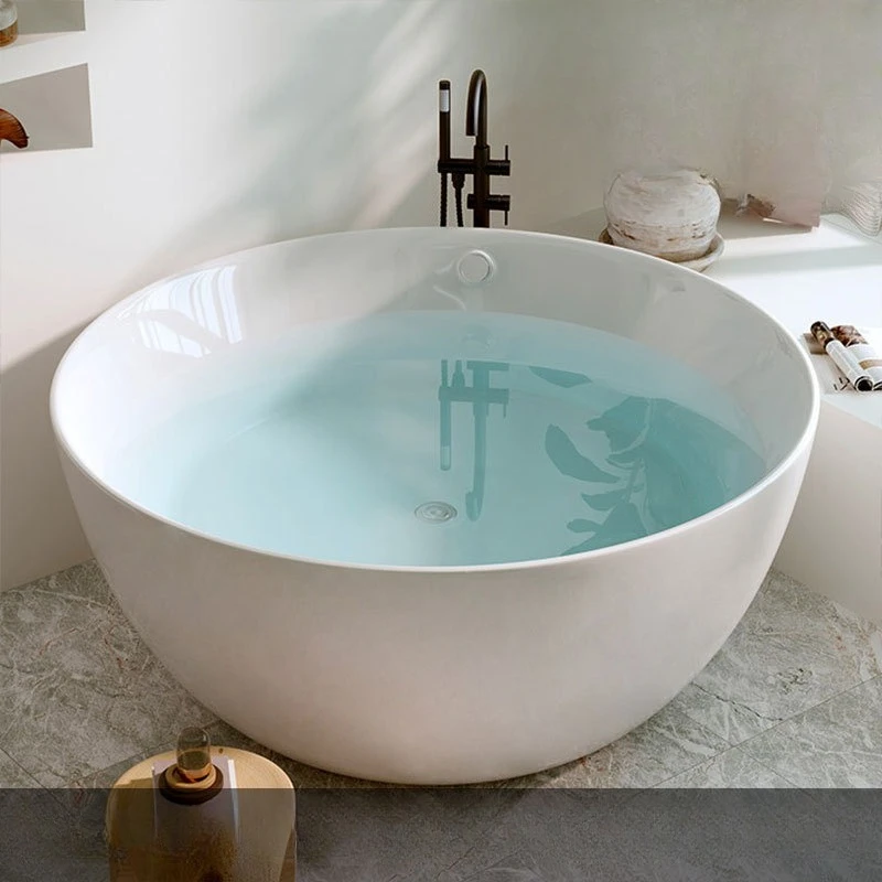 Customized round thermostatic jacuzzi, home hotel famous hotel, acrylic large bathtub