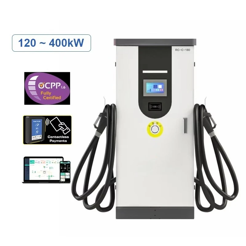 Зарядная станция для электромобилей и грузовиков постоянного тока уровня 3, 40-120 кВт, CCS2 на Chademo, с программным обеспечением