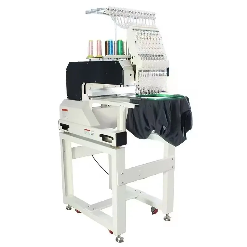 New Digital Computerized Single Head 12/15 s Automatic High Speed Engine-Driven Industrial Embroidery Machine