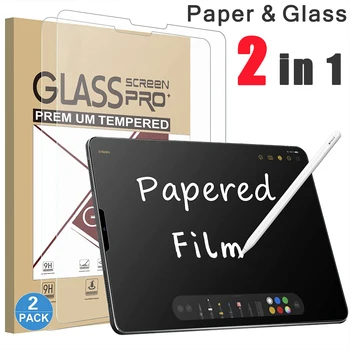 Screenprotector Voor iPad Air 5 4 3 2 9.7 2021 Zoals Papierfilm Pro 11 12.9 2022 10.2 7 8 9e 10e Gen Mini 6 5 4 Gehard Glas