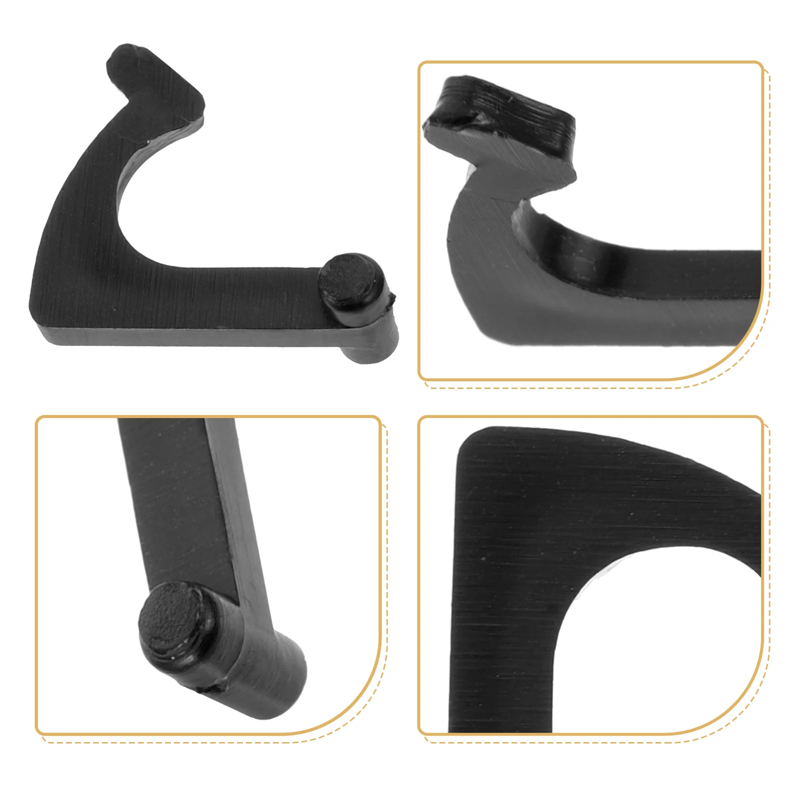 4 шт., держатель для проигрывателя пластинок, железное крепление для проигрывателя проигрывателя, стабильный фиксатор кронштейна, совместимый с большинством виниловых проигрывателей, DJ-оборудование