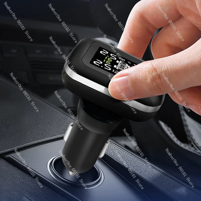 جهاز مراقبة ضغط إطارات السيارة الخارجية، نظام TPMS، شاشة رقمية عالمية، ولاعة السجائر، السيارة الإلكترونية