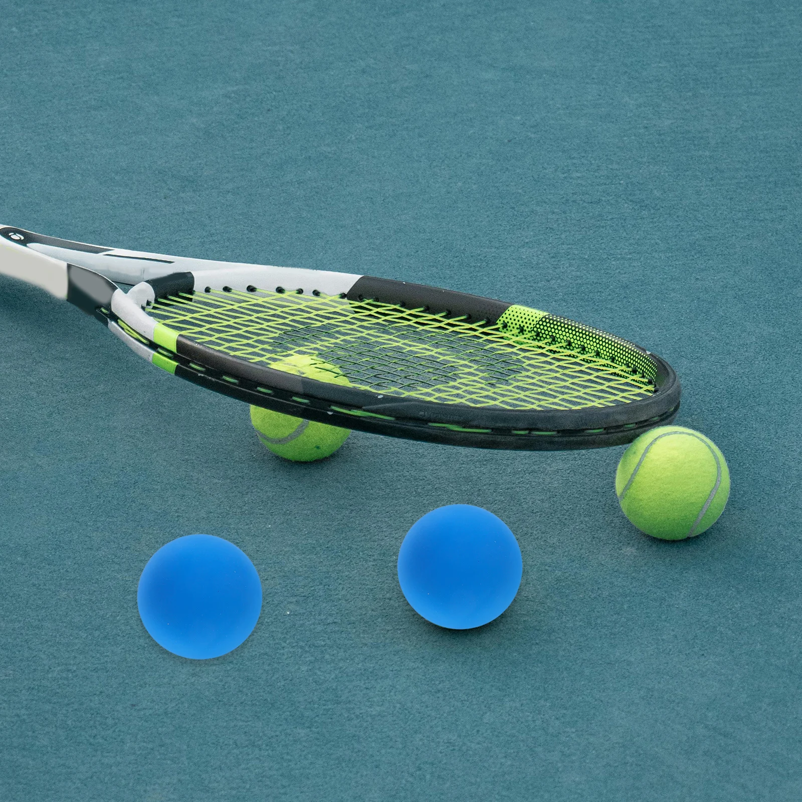 

4 pcs Squash Training High Elasticity Mini Bounce Ball For Reaction Practice Competition Sports Ball Set Rubber Racquetball