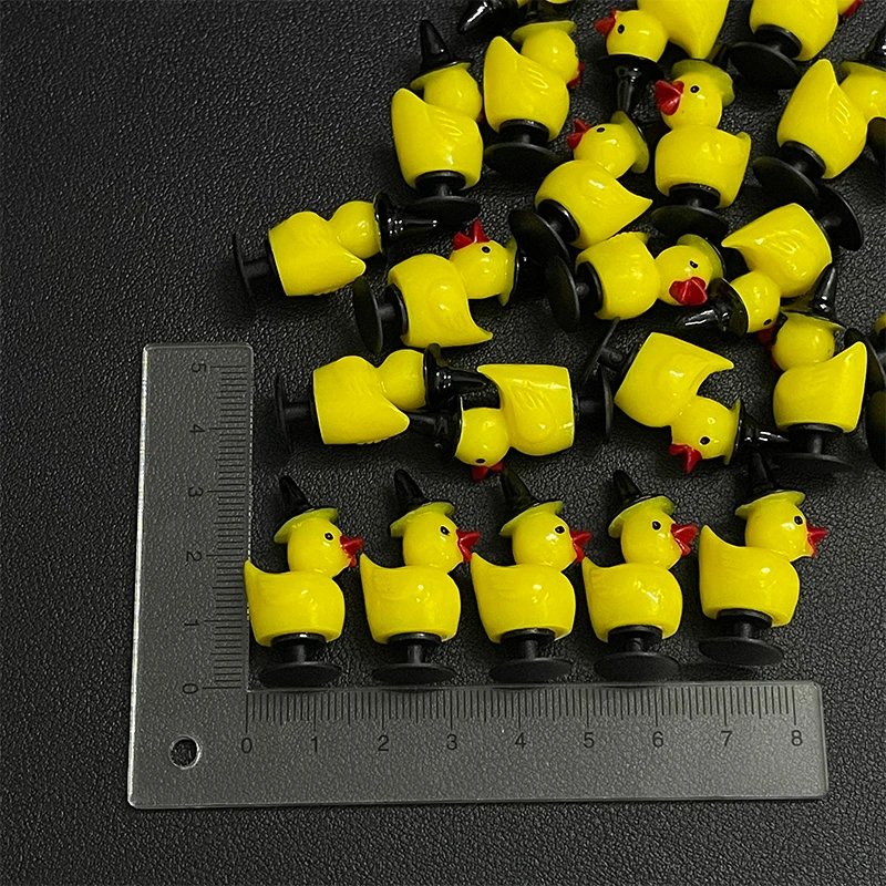 5-13Pcs Halloween Small Yellow Duck Shoe Charms For Clog DIY Pins Cute Funny Animal Shoe Decorations For Kid's Slipper Accessory