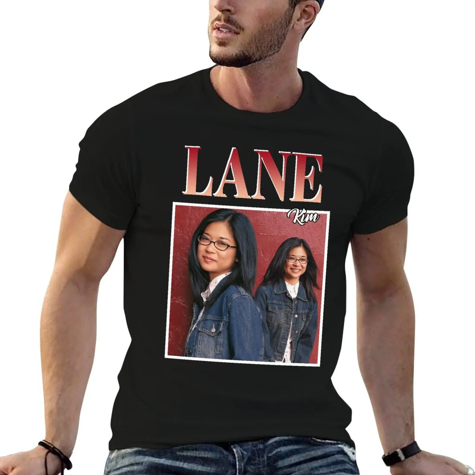 

Lane Kim T-Shirt anime boys animal print mens t shirt