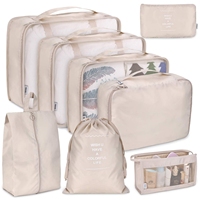 8/7/6 Pieces Set Travel Organizer Storage Bags Suitcase Packing Cubes Set Cases Portable Folding Luggage Clothes Shoe Tidy Pouch