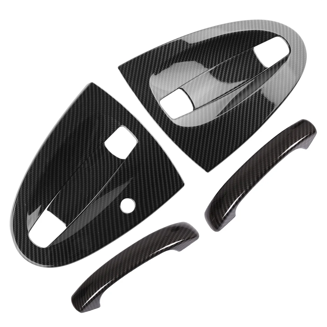 1 Set Car Exterior Door Handle Cover Trim Fit for Smart Fortwo 451 2009 2010 2011 2012 2013 2014 2015