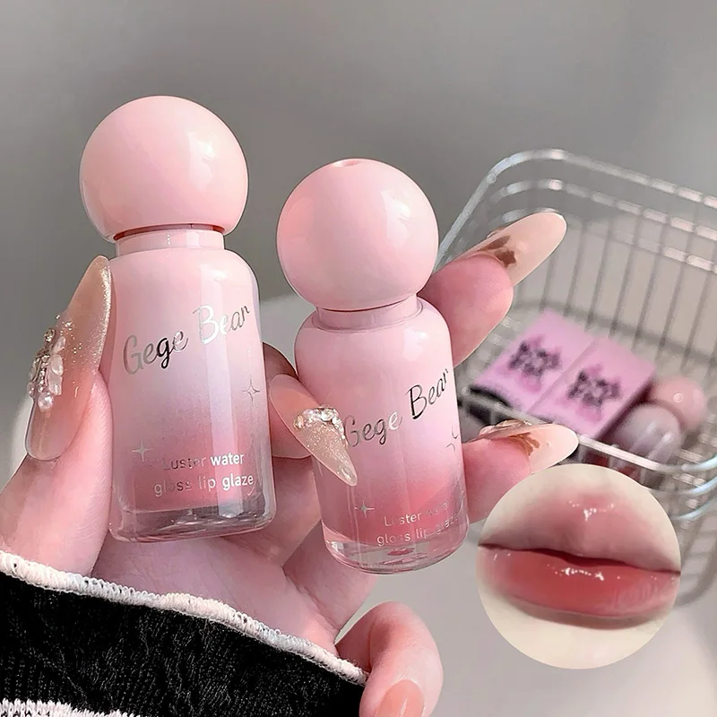 ลิปกลอส Gege Bear Radiant Glass - Instant Manga Pout ผิวกระจกใส ไวท์เทนนิ่ง และใช้งานง่าย