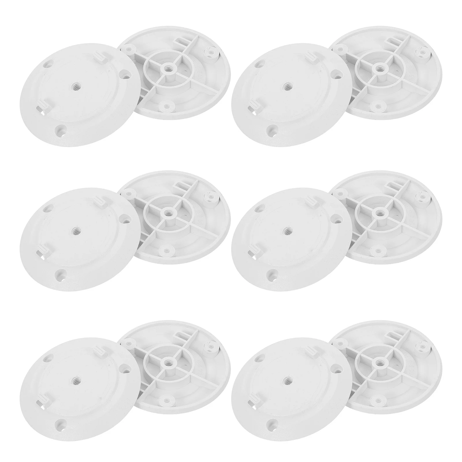 

20pcs Camera Mount Base Compact Round Wall Mount Plate For Security Camera Durable Plastic Mounting Bracket Home Office Indoor