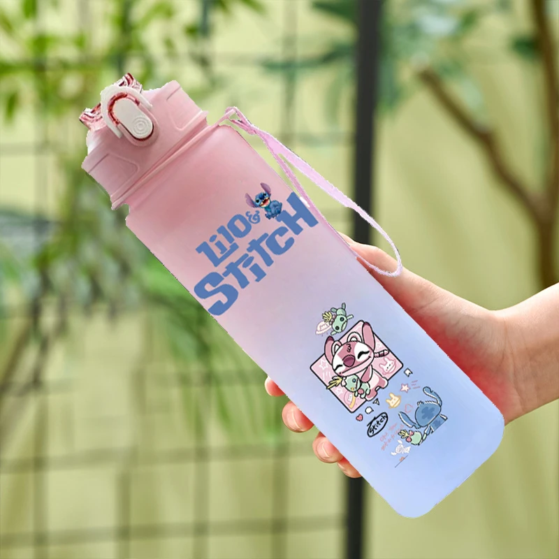 

Lilo & Stitch Water Bottle Cartoon 750Ml Stitch Disney Large Capacity Drinking Cup Bottle Outdoor Sports Water Cup Children Gift