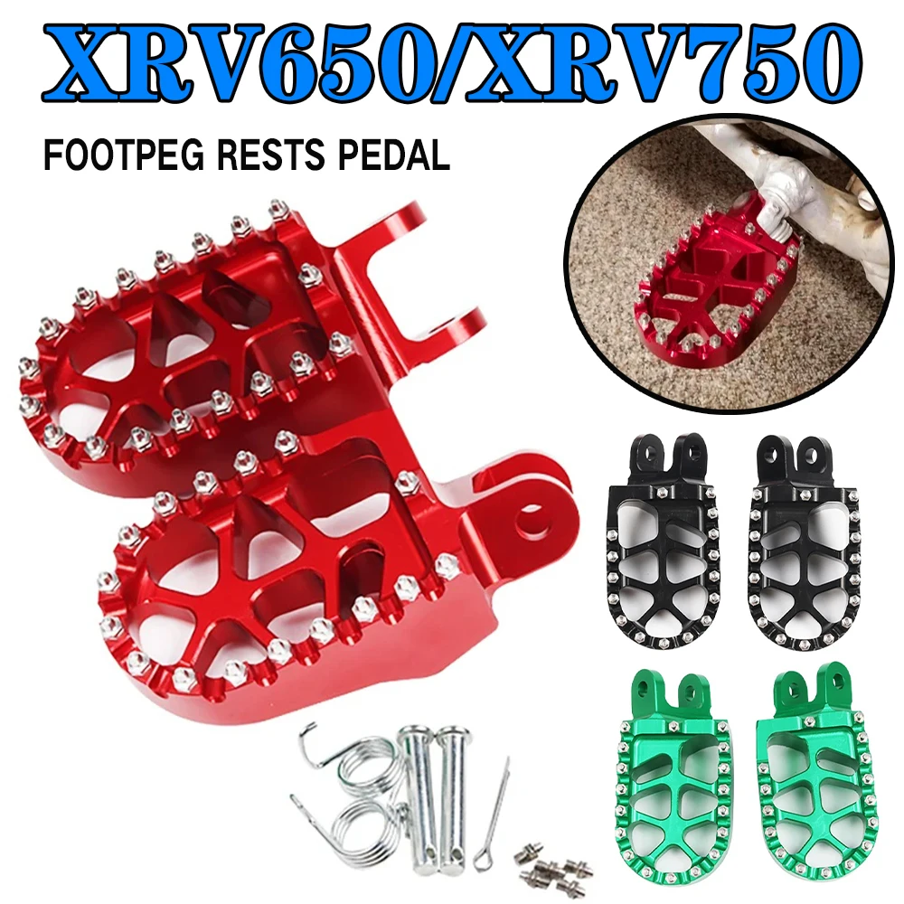 For HONDA Africa Twin XRV650 1988-1990 XRV 750 650 XRV750 1990-2003 Motorcycle Accessories FootRest Footpegs Foot Pegs Pedals