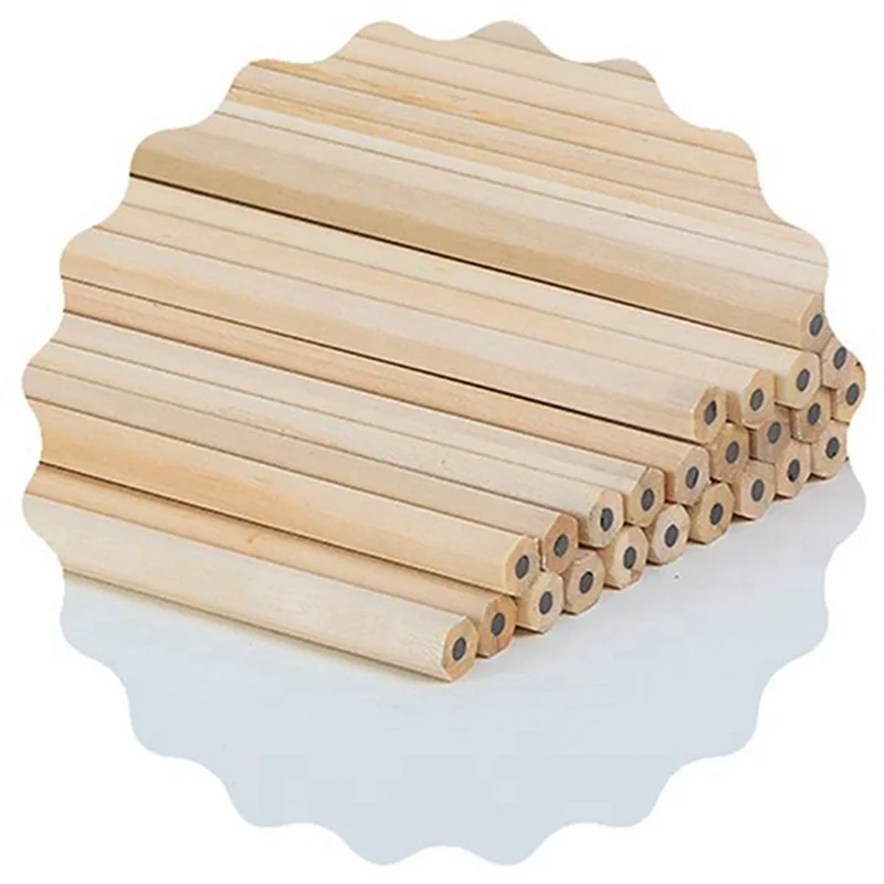 

EDT-100Pcs HB шестигранный карандаш, белый стержень, карандаш для письма, студенческий детский приз, канцелярские принадлежности, офисные принадлежности