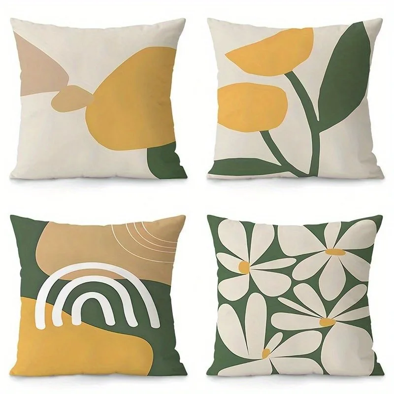 

Современный минималистичный комплект наволочек с цветочным принтом, декоративный чехол для подушки с абстрактным узором земли для домашнего дивана, спальни