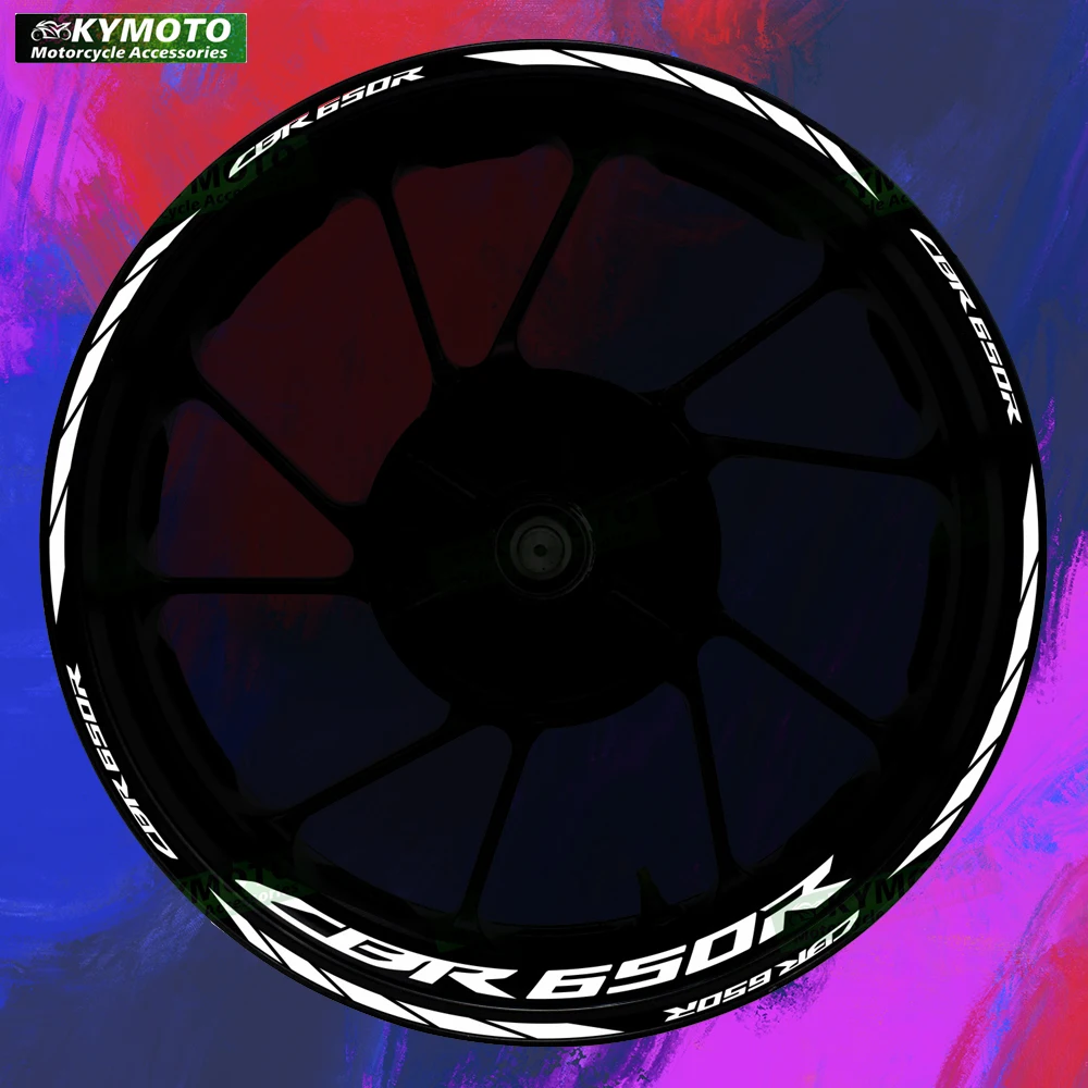 

Stickers for HONDA CBR650R motorcycle 17 inch front and rear cover scratch decal wheel modified waterproof reflective rims