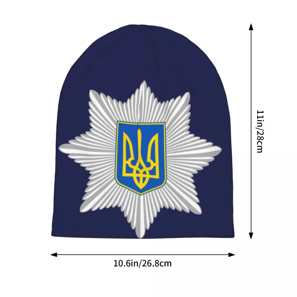 Flag Of Ukrainian National Bonnet Hat Cool Outdoor Ukraine Skullies Beanies Hats Unisex Spring Dual-use Cap
