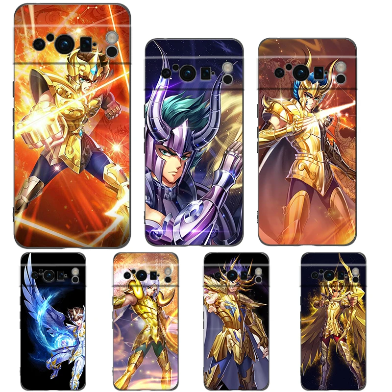 Saint Seiya Knights Of The Zodiac Phone Case Cover for Google Pixel 8 7 6 7A 6A Pro 5G Shockproof Silicone 9 8 Pro XL 5G Shell