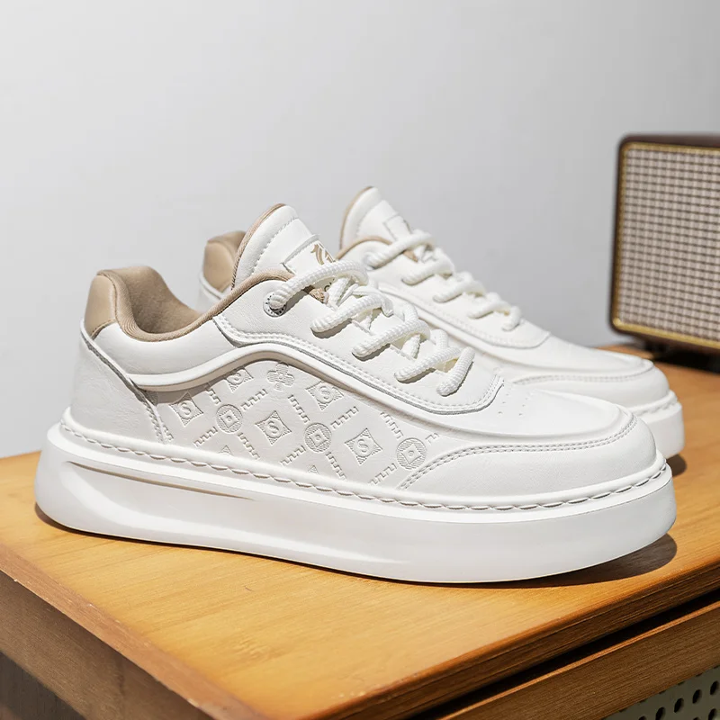 

Новые мужские осенние белые кроссовки 2025 года — дышащая повседневная обувь, стиль для пар, модные и бестселлеры