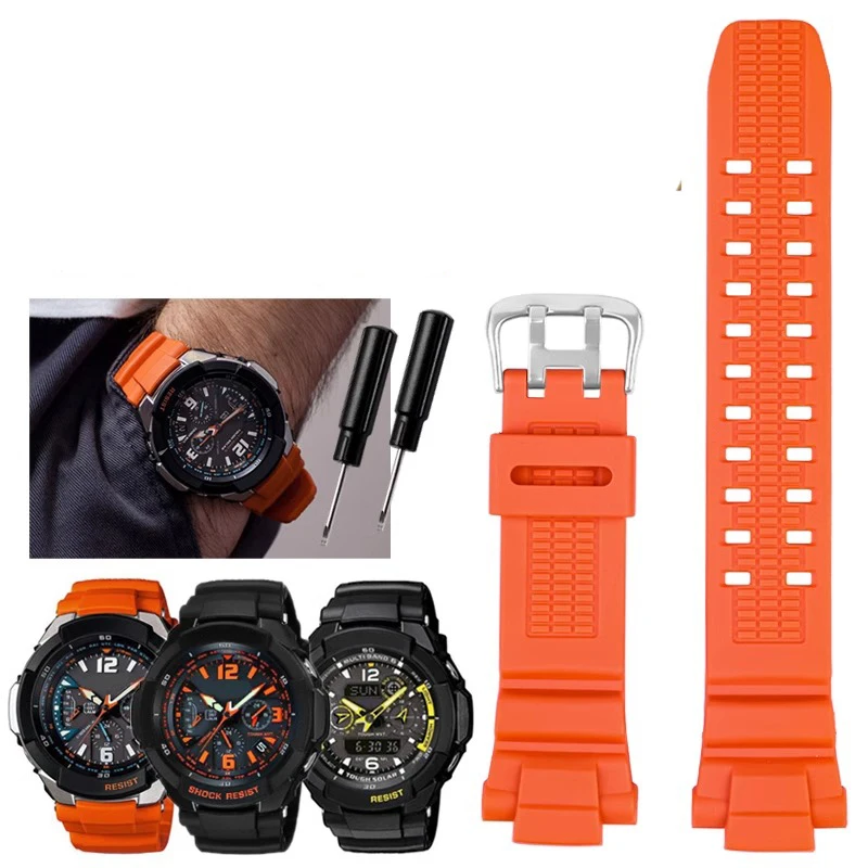 

Watch Strap For Casio G-SHOCK Series GW-3000B 3500B 2500B 2000G-1500 Resin Silicone Tape Watchband Bracelet