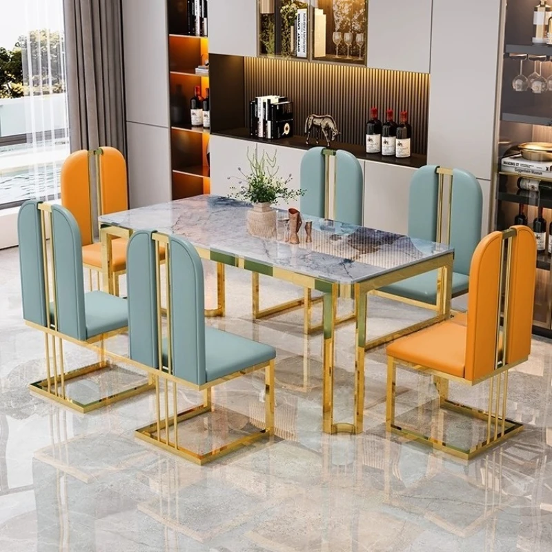 

Marble Modern Dining Table Luxury Desk Conference Restaurant Salon Dining Table Living Room Terrace Mesa Commercial Furniture