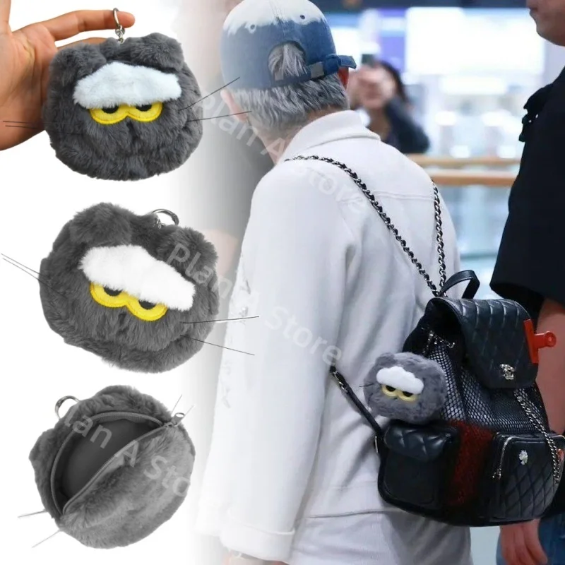 جديد G-Dragon Zoa نفس النمط محفظة نسائية للعملات المعدنية قلادة أفخم دمية Kawaii الكرتون الحيوان GD Zoa القط أفخم سلاسل المفاتيح المشجعين جمع الهدايا
