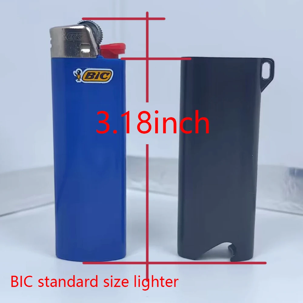 Metal Armor Lighter Case Cover Holder For Bic Standard Size J6 Lighters Multifunctional Bottle Opener Lighters Case Sleeve