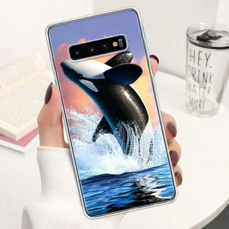 Sea Orcinus Orca Coque Phone Case For Samsung Galaxy S24 S23 Ultra S22 S21 S20 FE S10 Plus S10E S9 S8 + Lite Soft Cover