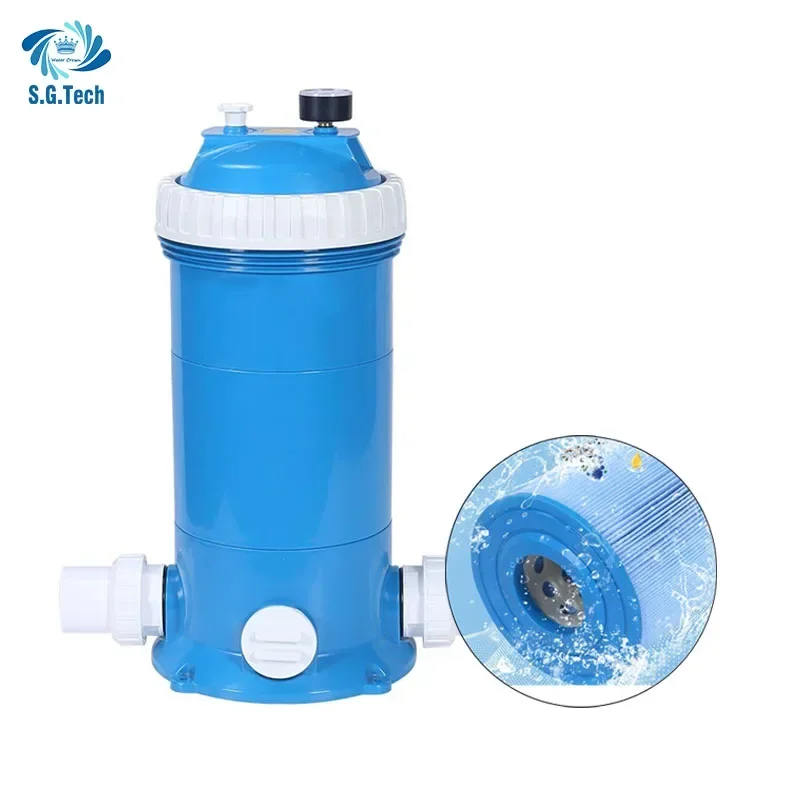 Cartucho de filtro de piscina limpador de piscina coroa de água tanque de filtro de areia industrial diâmetro 225mm