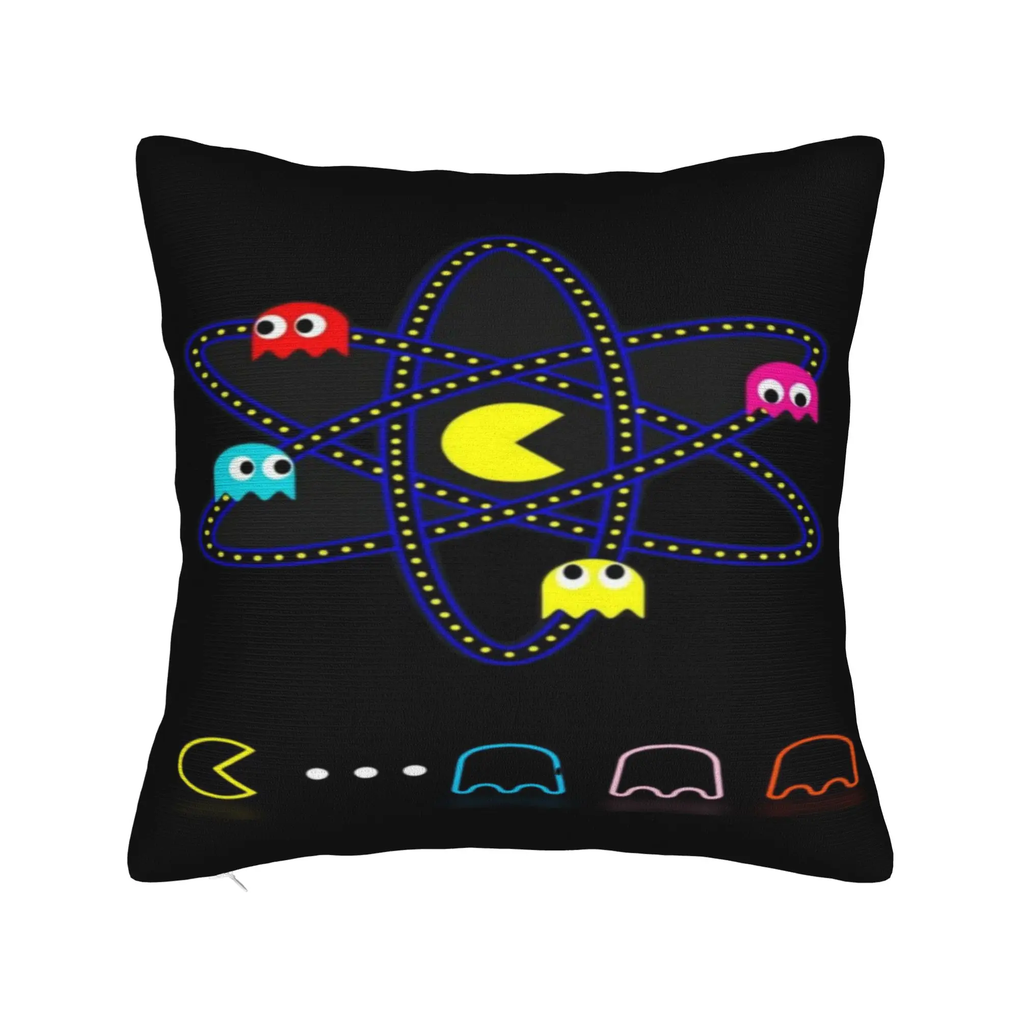 Pac-Man Pillowcases  Novelty Pillow Case For Couch Sofa Bedroom Graphic Pillow Cover