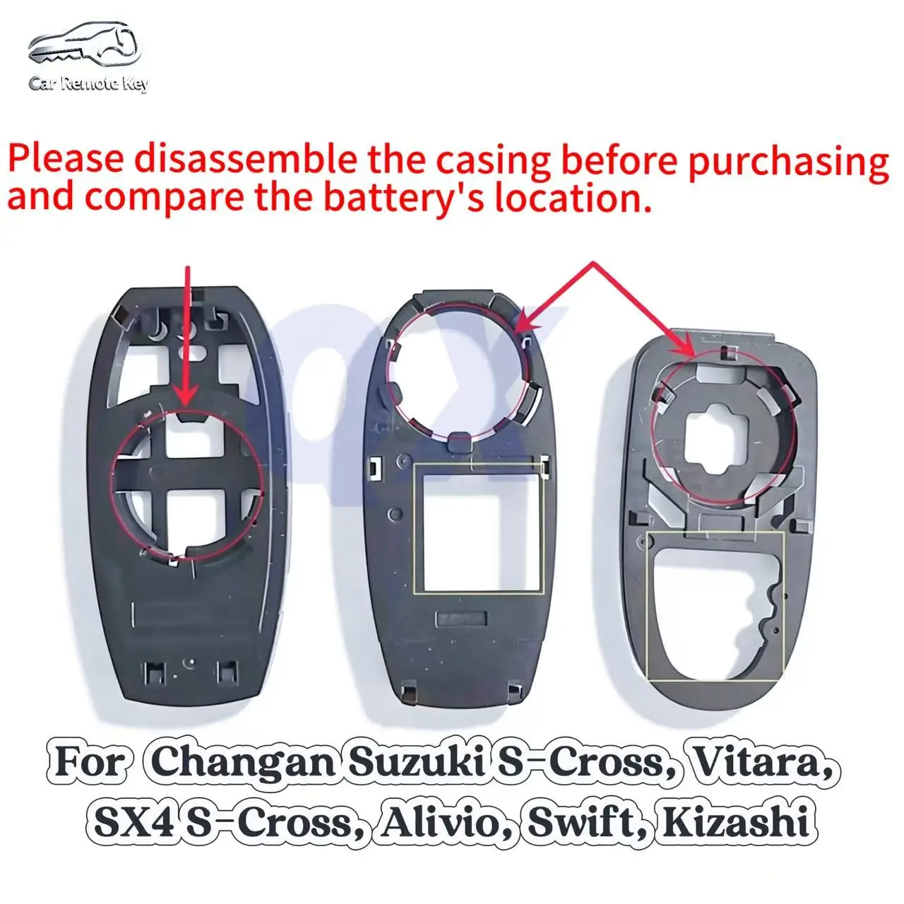 Remote Key and shell Compatible for Changan Suzuki S-Cross, Vitara, SX4 S-Cross, Alivio, Swift, Kizashi, ID47,433/315MHz