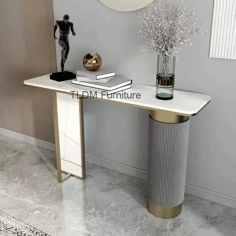 

Простой роскошный консольный столик, элегантный профессиональный современный декор, угловой столик, уникальный дизайн, консоль, мебель для гостиной