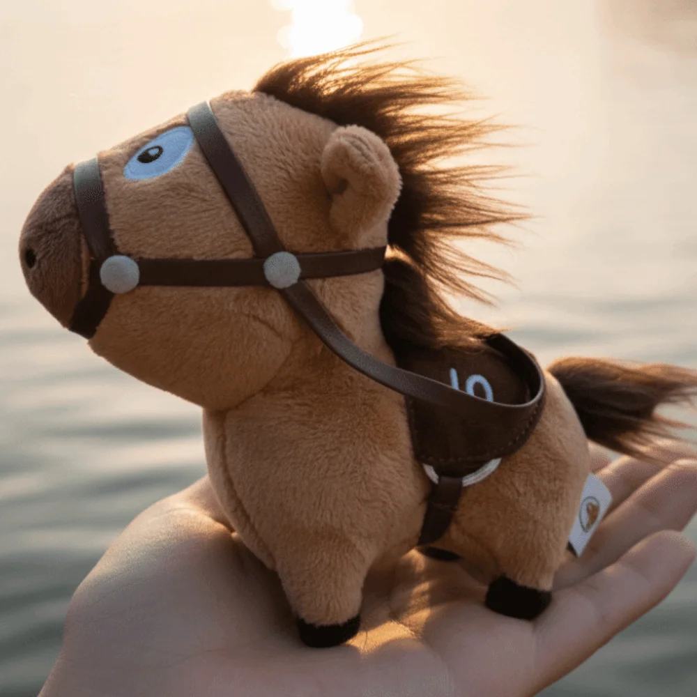 中国風ポニーバッグペンダント幸運のお守り人形馬ぬいぐるみキーホルダー2026年馬年かわいいぬいぐるみキーリング