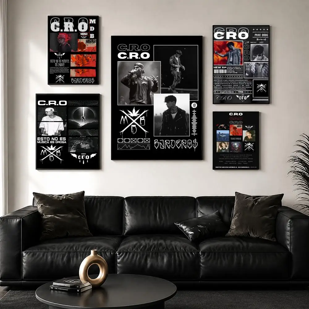 B-Barderos C-CRO Poster Perfect Sticker Self Adhesive for Office Home Theater Wall Art Decor Fancy Gift