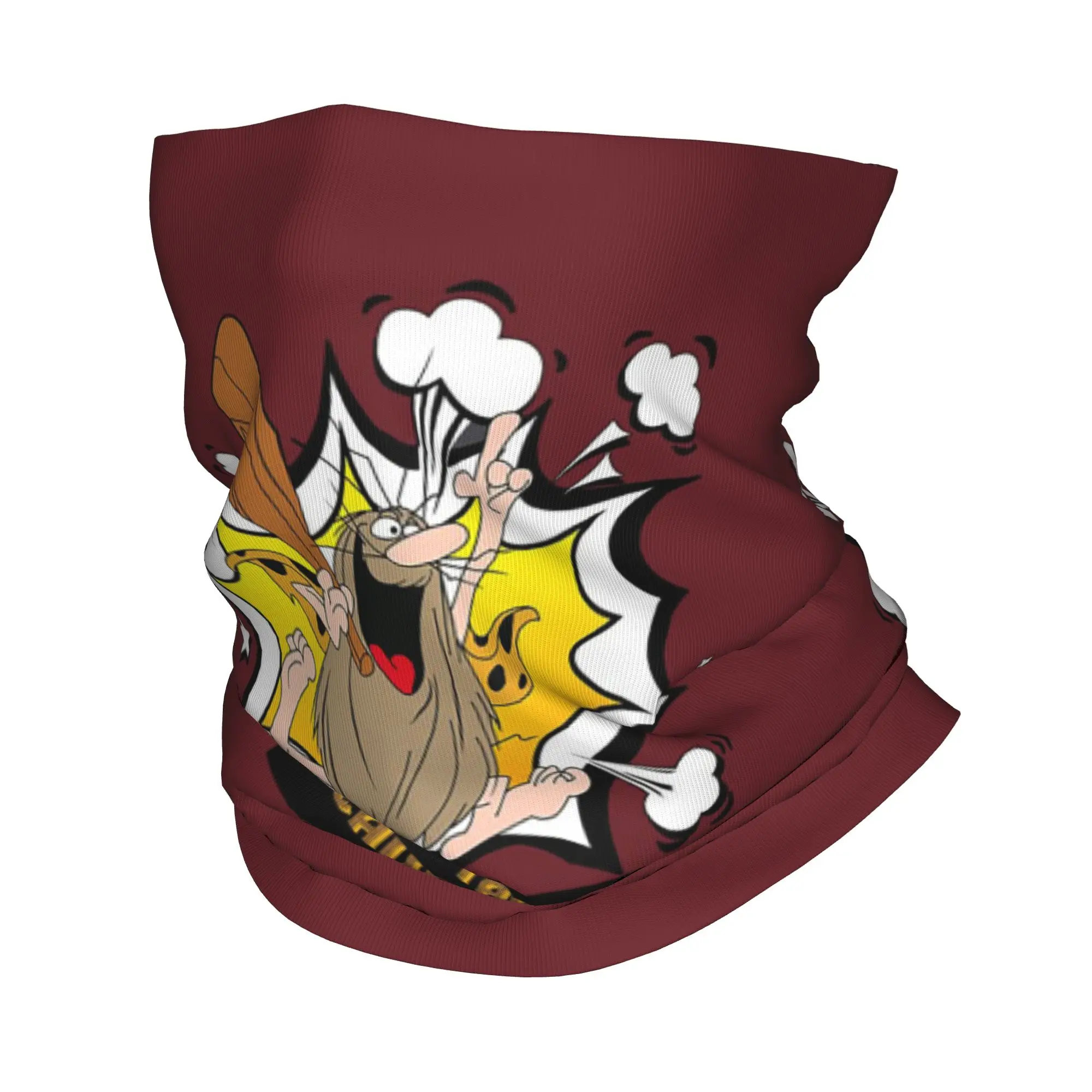 Captain Caveman and the Teen Angels Themed Bandana Neck Gaiter Printed Face Scarf Multi-use Balaclava Running For Men Women
