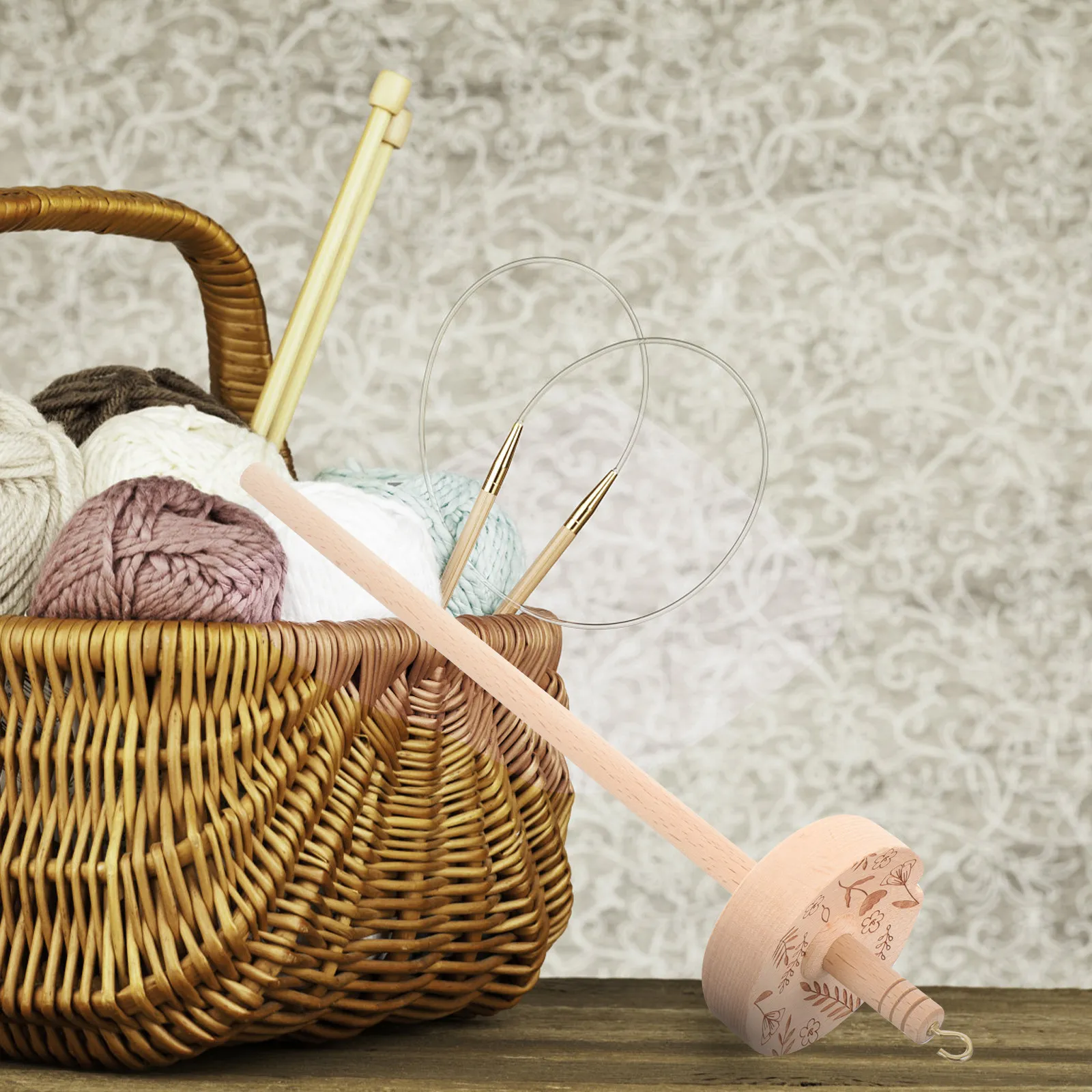 Yarn Knitting Tool DIY Halloween Christmas New Year Drop Spindle Hand Spinning Tools Craft Room Supplies Sewing Room Accessories