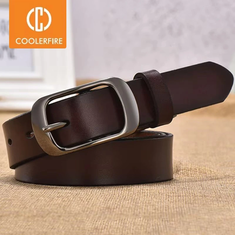 New Women's Strap Casual All-Match Women Brief Genuine Leather Belt Women Strap Pure Color Belts Top Quality Jeans Belt WH001