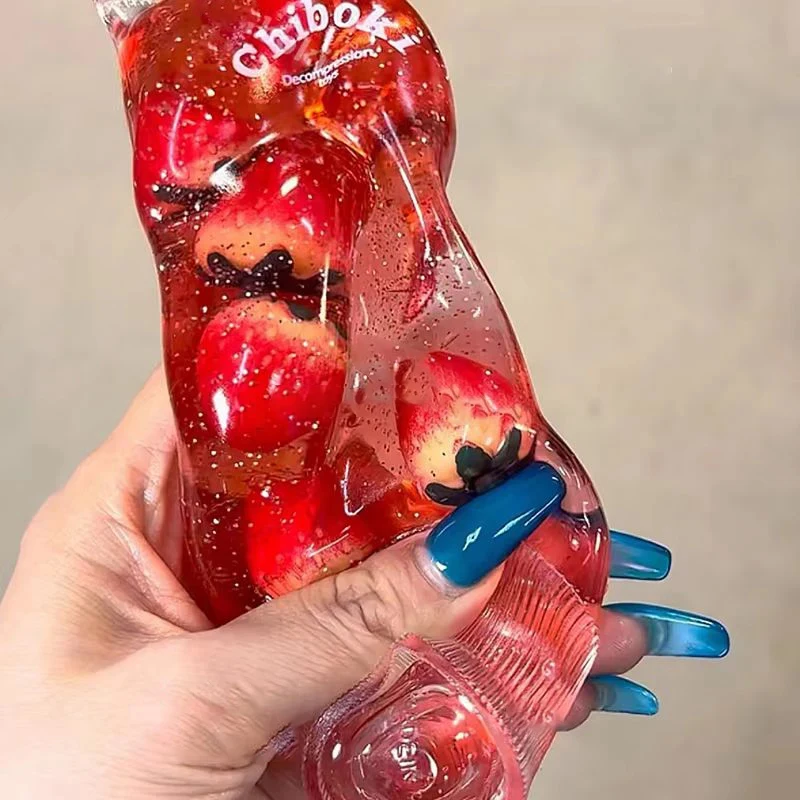 Jouet sensoriel anti-stress en forme de dentifrice à la maltose fourrée aux fruits, doux, à remontée lente, déformable et compressible