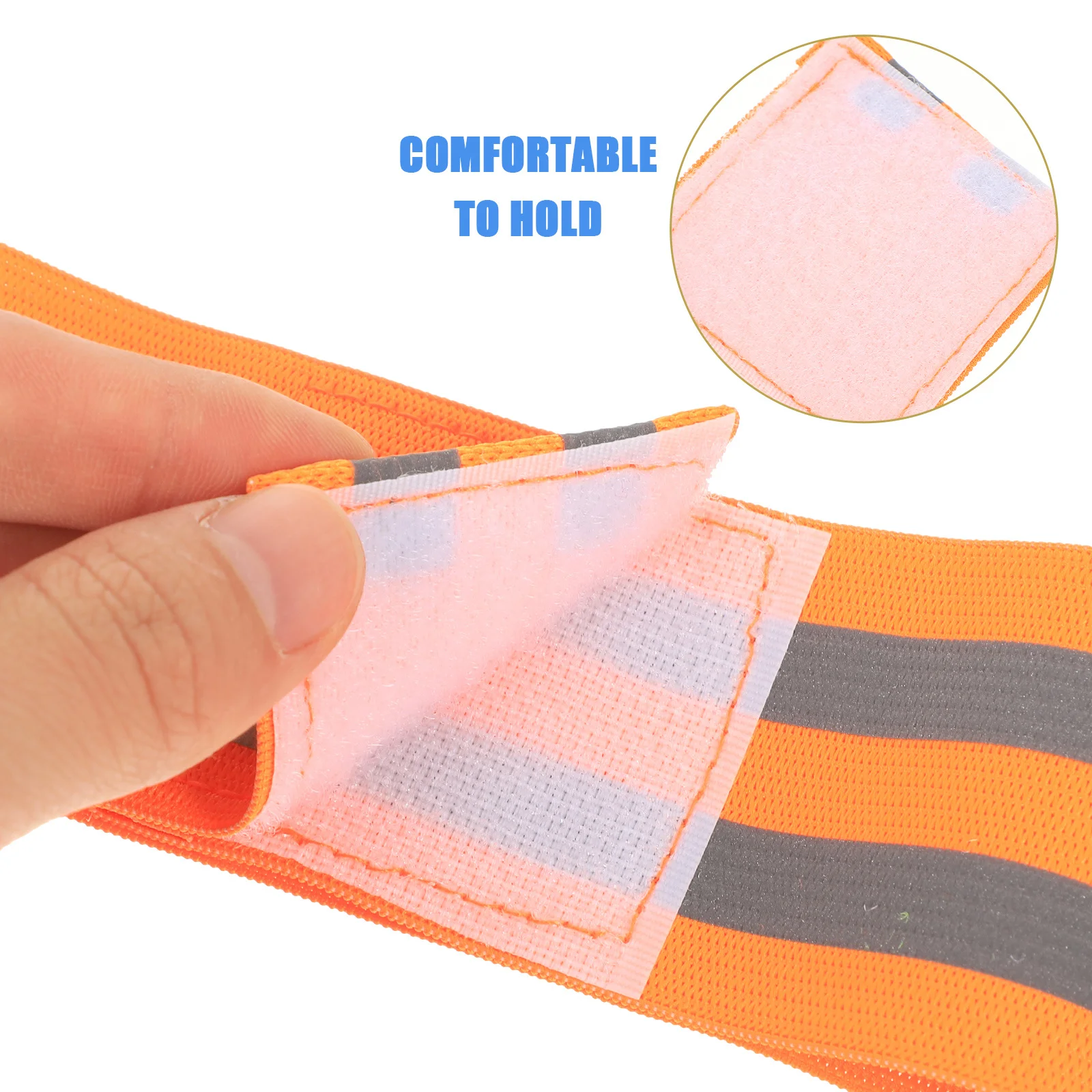 

4Pcs Reflective Armbands Safety Wristbands High Visibility Running Straps for Night Cycling Walking Jogging Outdoor Fitness