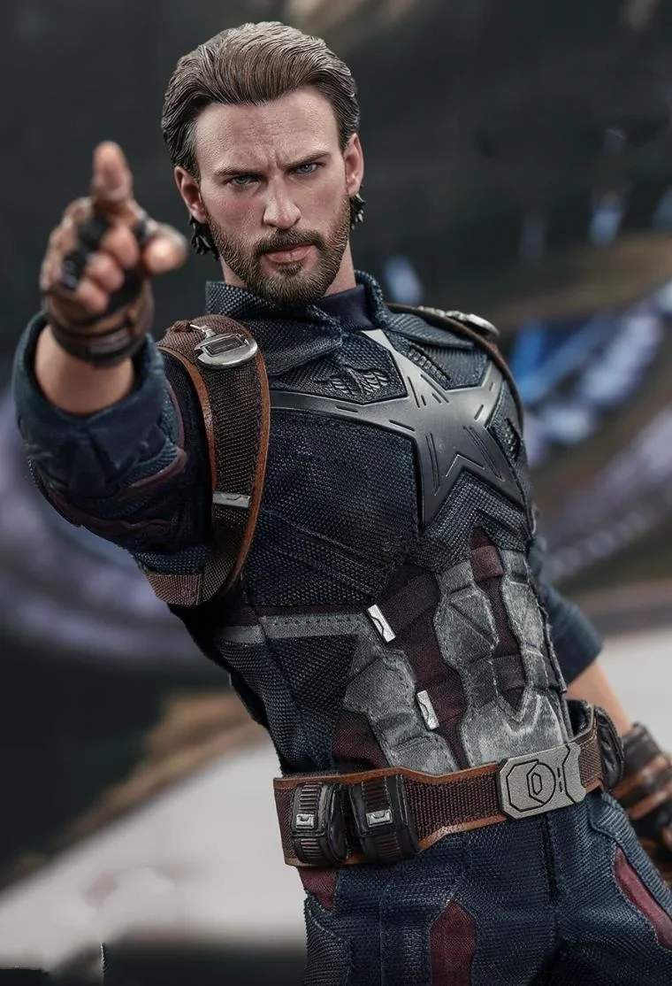 الأصلي حقيقية ستيف روجرز عمل الشكل 1/6 المنتقمون الكابتن الرسوم المتحركة الشكل HT MMS480 تمثال ديلوكس طبعة لعبة مجسمة #4