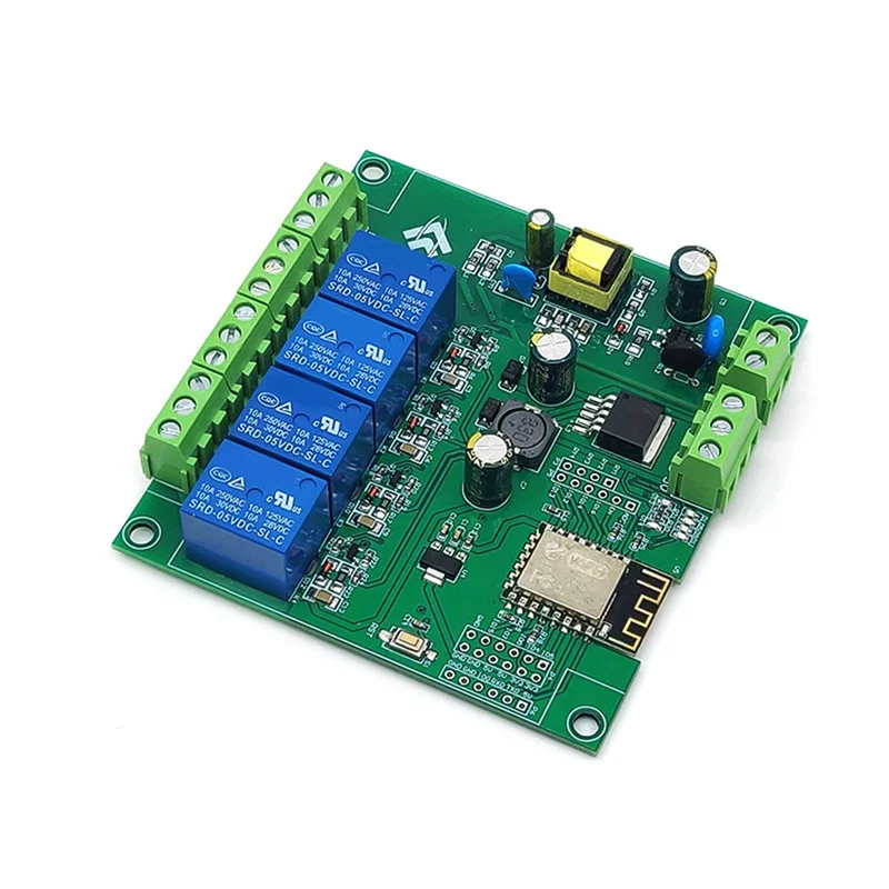 4 Channel ESP8266 Wireless WIFI Relay Module ESP-12F Development Board AC90-250V/DC7-30V/5V E-WeLink APP Remote Control